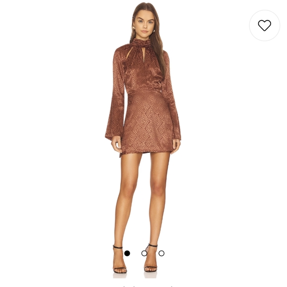 NWOT House of Harlow - Revolve Gerona Mini Dress in chocolate brown, size S - Picture 1 of 8